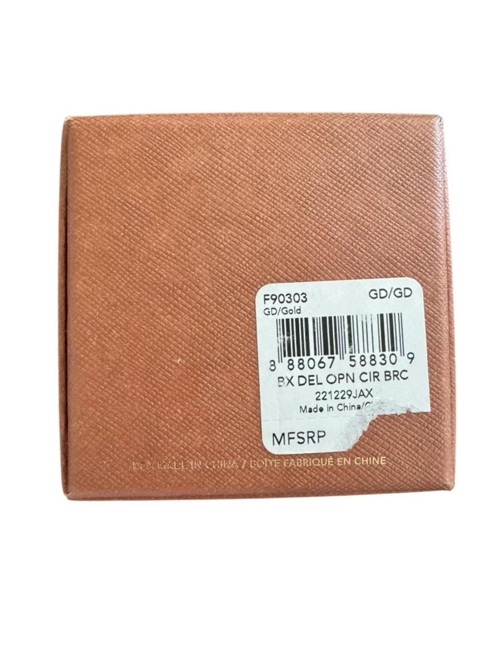 Coach Gold-Tone Circle Pendant Bracelet - NIB - Picture 4 of 4